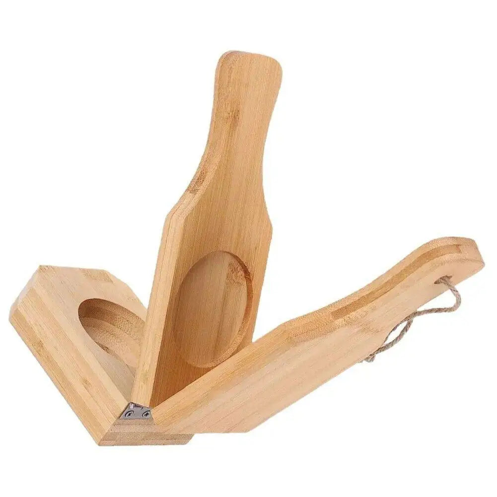 Wooden Banana Smasher & Tostonera: Reusable Plantain Press