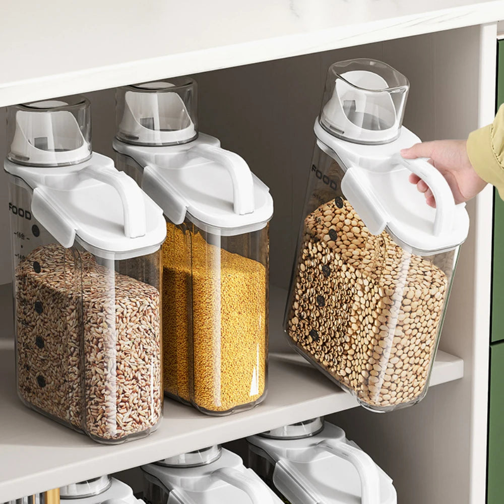 Airtight Kitchen Storage Containers – Cereal and Grain Dispenser