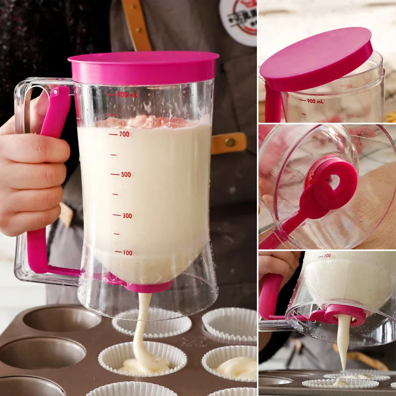 Batter Dispenser – Perfect for Pancakes, Cupcakes, and Muffins