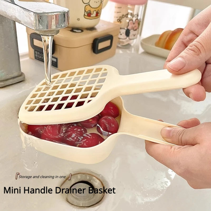 Drainer Basket with Handle – Perfect for Washing Blueberries and More