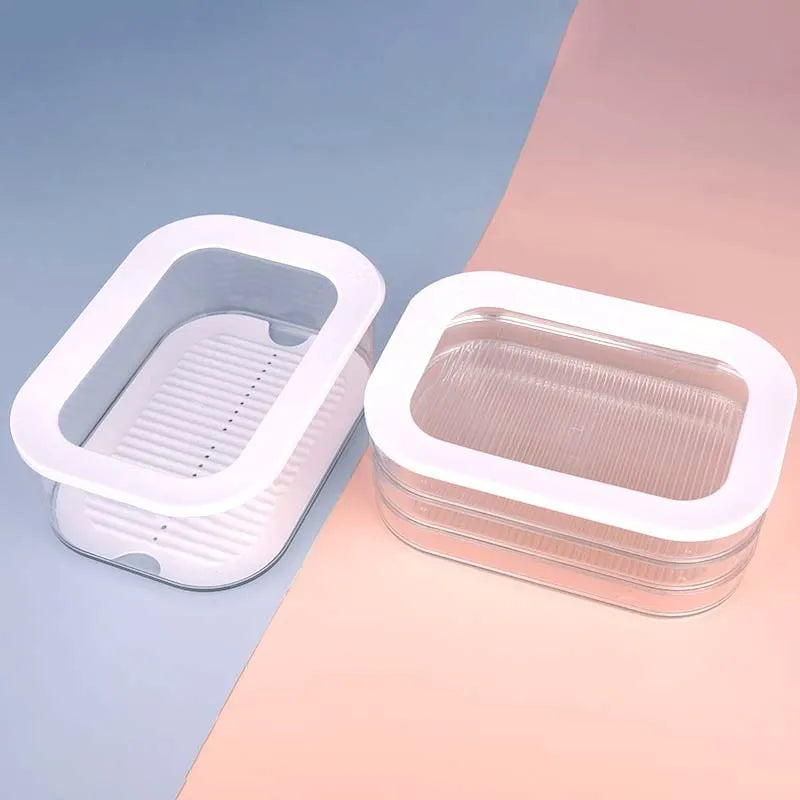 Leakproof Bacon Keeper with Lid – Food-Grade Meat Storage Container"