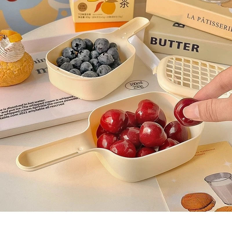 Drainer Basket with Handle – Perfect for Washing Blueberries and More