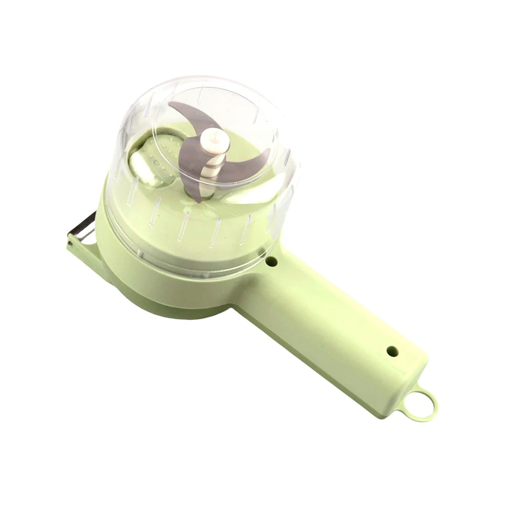 4-in-1 Handheld Electric Food Processor – Grinder and Slicer"