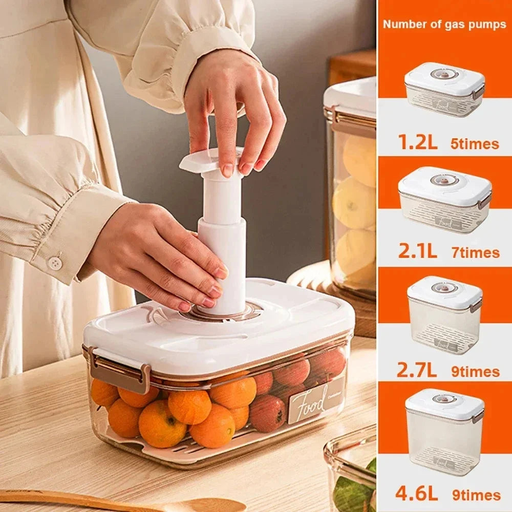 Vacuum Sealed Food Organizer – Spacious Kitchen Storage Box