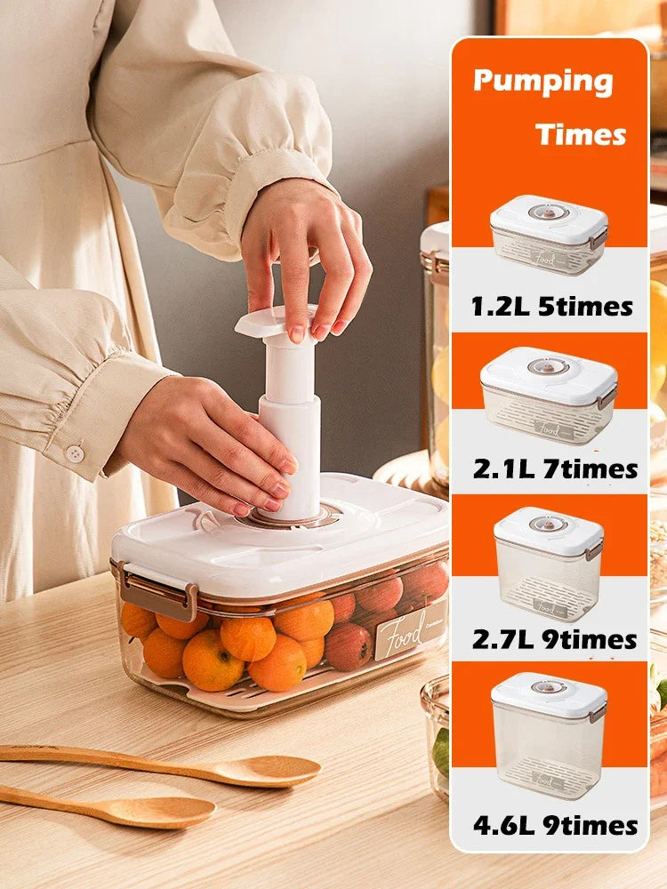 Vacuum Sealed Food Organizer – Spacious Kitchen Storage Box