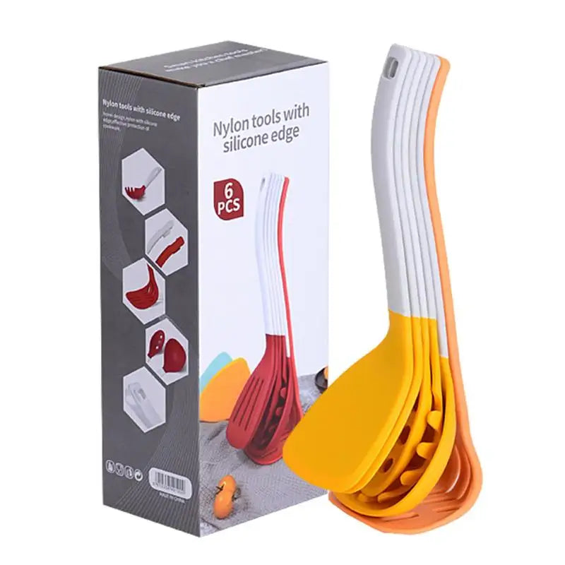 Silicone Cooking Utensils Set – 6-Piece Non-Stick Spatula Collection"