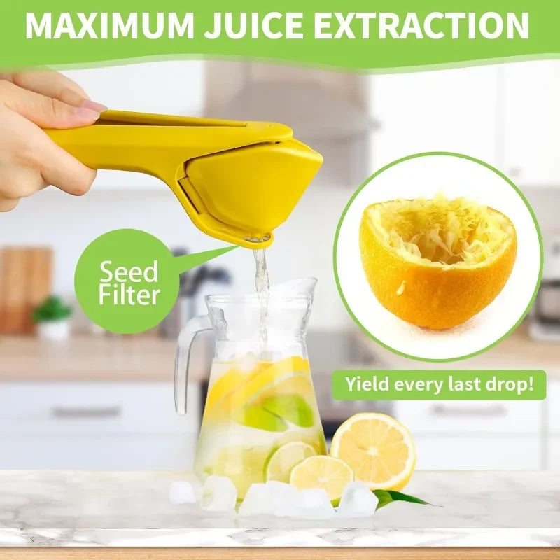 Easy-to-Use Lemon Squeezer with Built-In Strainer – Max Juice Output"