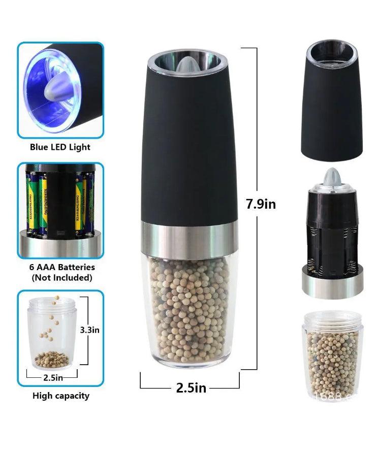 The Perfect Pair - Electric Salt & Pepper Grinder Set of 2! - Quoi Deux Neuf