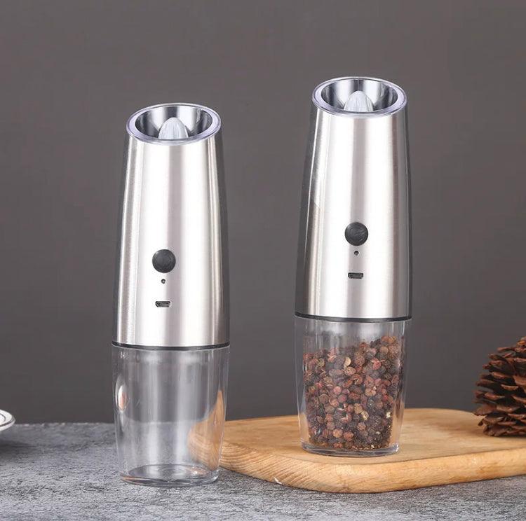 USB Rechargeable Salt & Pepper Grinder Set of 2! - Quoi Deux Neuf