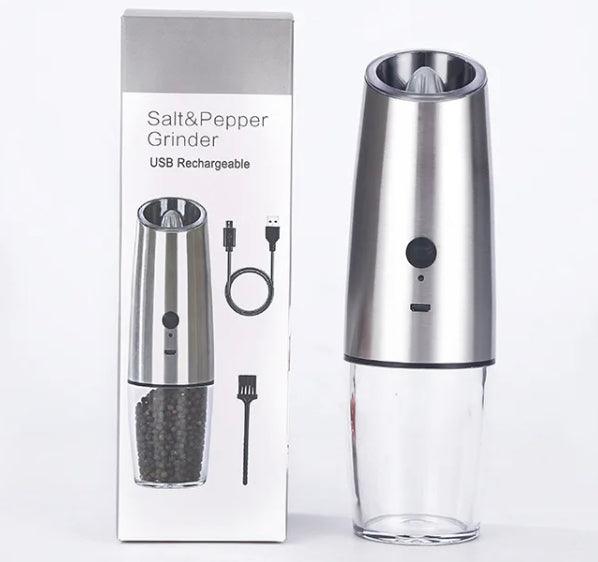 USB Rechargeable Salt & Pepper Grinder Set of 2! - Quoi Deux Neuf